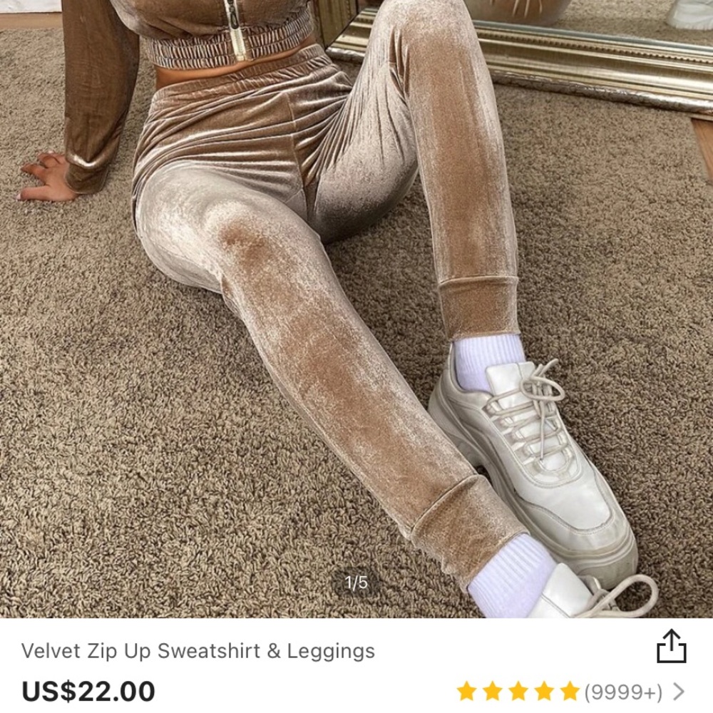 SHEIN velvet set - Picture 2 of 2